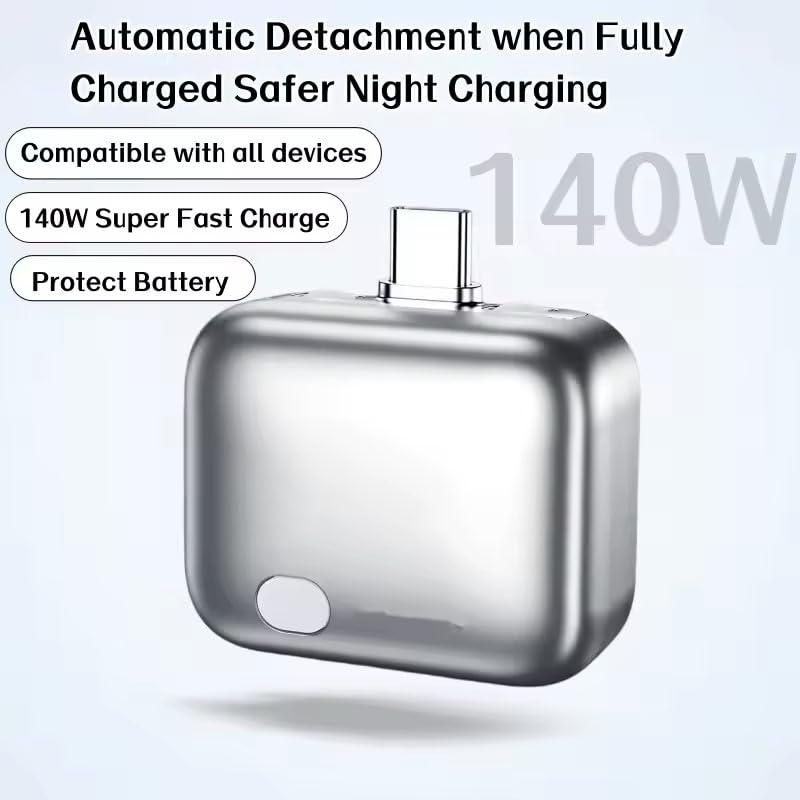 Smart USB-C Auto Disconnect Charging Adapter – Compact Fast Charger
