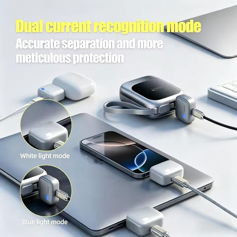 Smart USB-C Auto Disconnect Charging Adapter – Compact Fast Charger